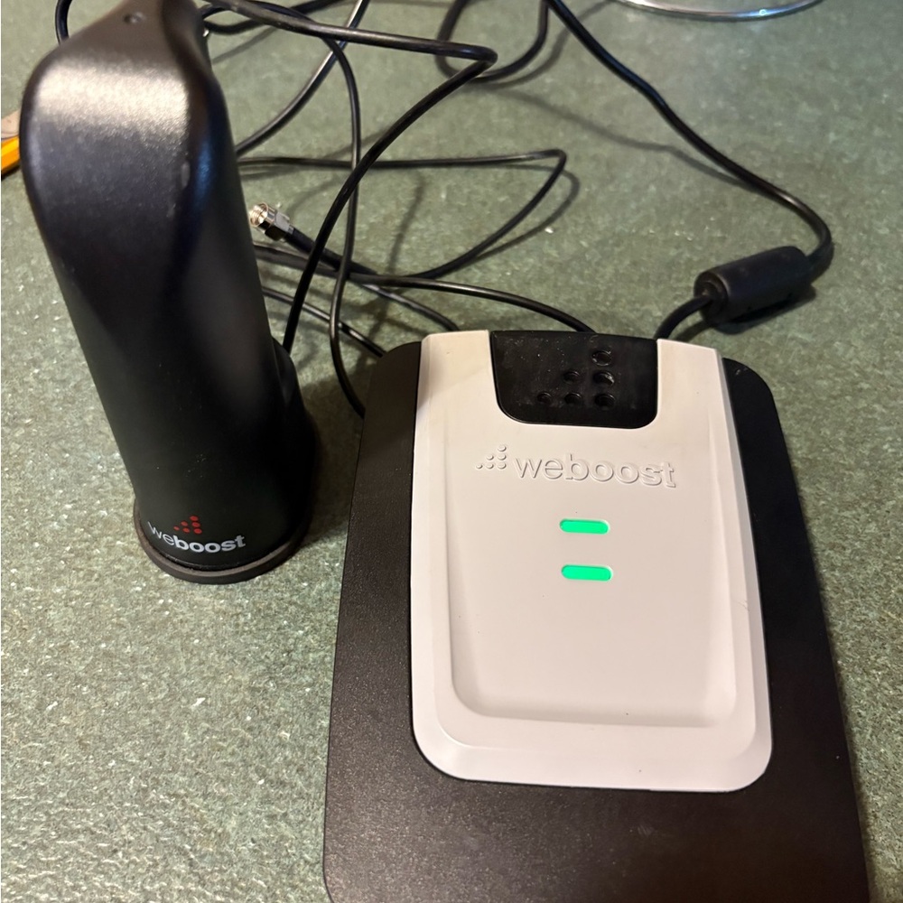 Black and Gray Signal Booster